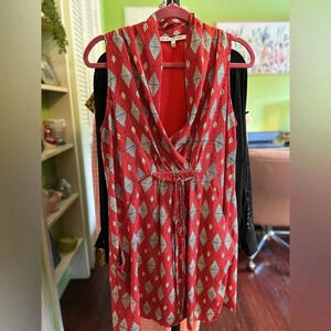 Collective Concepts Women's Sleeveless Geometric Print Shift Dress